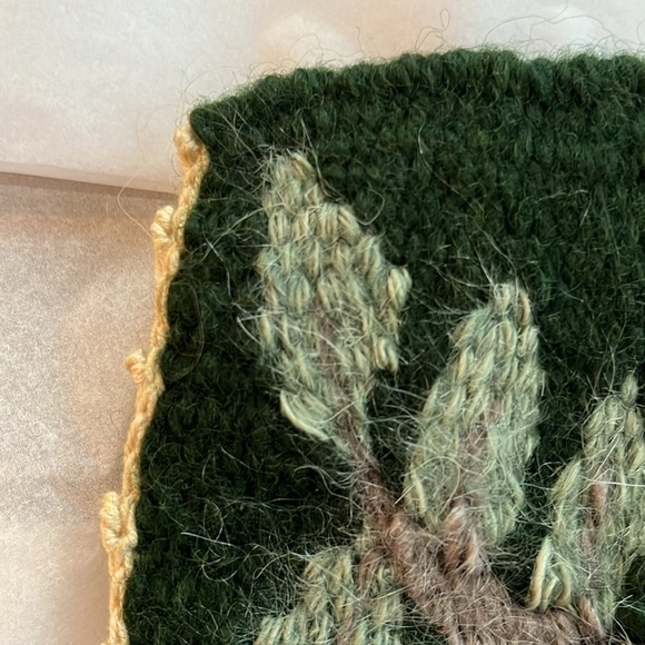 Handcrafted Tapestry with Forest Animals handmade rug wall hanging - Picture 8 of 15